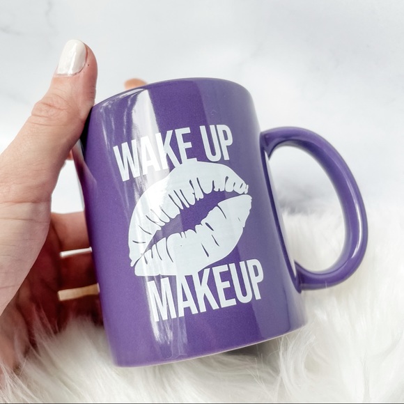 Wake Up & Makeup Purple Mug - Picture 3 of 7